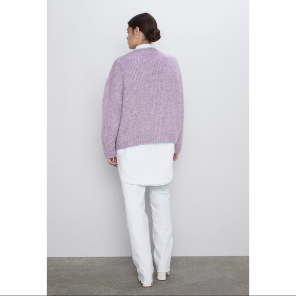 OVERSIZED LILAC SWEATER - Picture 3 of 7